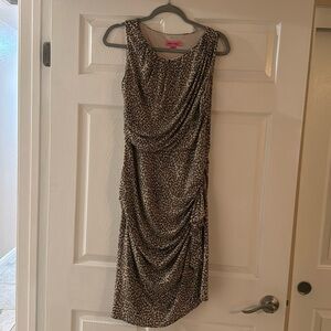 Betsey Johnson Brown Leopard Dress Size 12